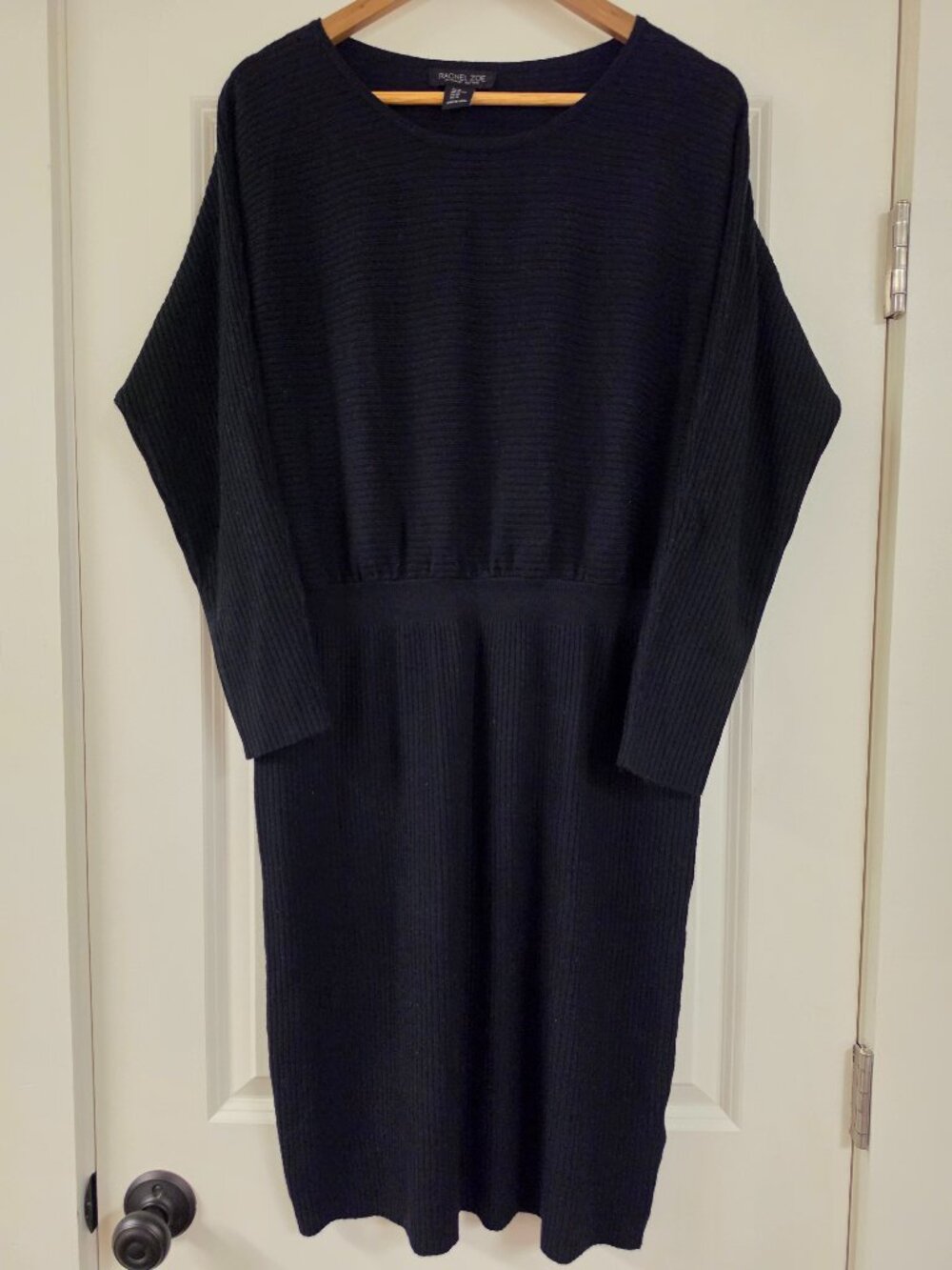 Rachel Zoe Women's ribbed knit midi sweater dress